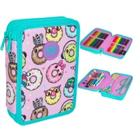 Piórniki - Patio Piórnik podwójny z wyposażeniem Jumper XL Happy Donuts CoolPack F077665 - miniaturka - grafika 1