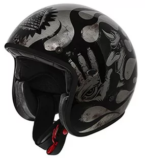 PREMIER KASK LE PETIT CLASSIC BD 17 BM, czarny/srebrny, S - Kaski motocyklowe - miniaturka - grafika 1