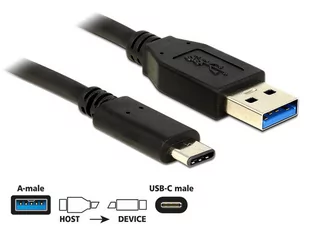 Delock Kabel USB Type-C M USB 3.1 AM 50cm 83869 - Kable USB - miniaturka - grafika 1