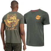 Odzież taktyczna i umundurowanie - Koszulka Alpha Industries NASA Davinci T 136508 142 - Zielona M - miniaturka - grafika 1