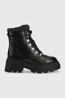 Botki damskie - Guess workery Vaney2 damskie kolor czarny na platformie - miniaturka - grafika 1