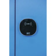 Szafki biurowe - Szafka ubraniowa metalowa, 2 szafki, 1850 x 500 x 500 mm, zamek z czytnikiem kart RFID, drzwi ciemnoszare - miniaturka - grafika 1