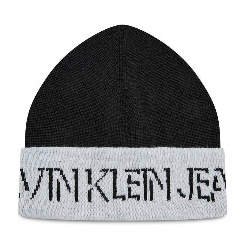 Calvin Klein Jeans czapka zimowa beanie czarny rozmiar uniwersalny
