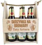 Gadżety dla niej i dla niego - Nosidełko na Dzień Taty Skrzynka na browary taty z imieniem - miniaturka - grafika 1