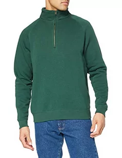 Fruit of the Loom Sweter męski premium, Butelkowy zielony, L - Swetry męskie - miniaturka - grafika 1