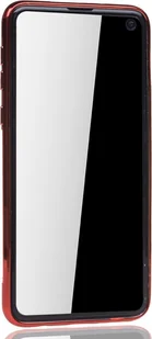 Etui na telefon Samsung Galaxy S10e Red - Clear - TPU Silicone Case Backcover w kolorze przezroczystej czerwieni - Etui i futerały do telefonów - miniaturka - grafika 1