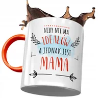 Kubki - Kubek Pomarańczowy Dla Mamy Matki na Dzień Mamy z Nadrukiem ze Zdjęciem + Opakowanie na prezent (wzór 03) - miniaturka - grafika 1