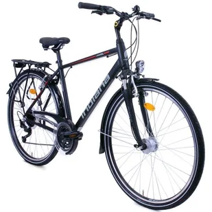 Rower trekkingowy INDIANA X-Road 3.0 M21 28 cali męski Czarno-czerwony - Rowery - miniaturka - grafika 1