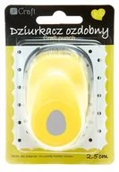 Przybory szkolne - Craft DP DZIURKACZ OZDOBNY 2,5 CM JAJKO - miniaturka - grafika 1