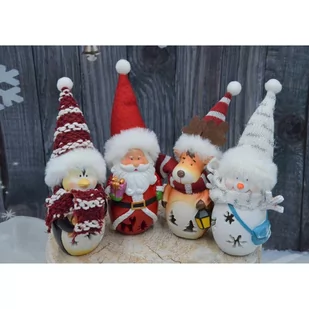 FIGURKA BAŁWANEK LED  7x6x16CM - Ozdoby bożonarodzeniowe - miniaturka - grafika 3