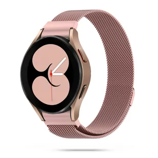 Metalowa Bransoletka Milanese Samsung Galaxy Watch 4 / 5 / Classic / 5 Pro / 6 / 6 Classic Różowa - Akcesoria do smartwatchy - miniaturka - grafika 1
