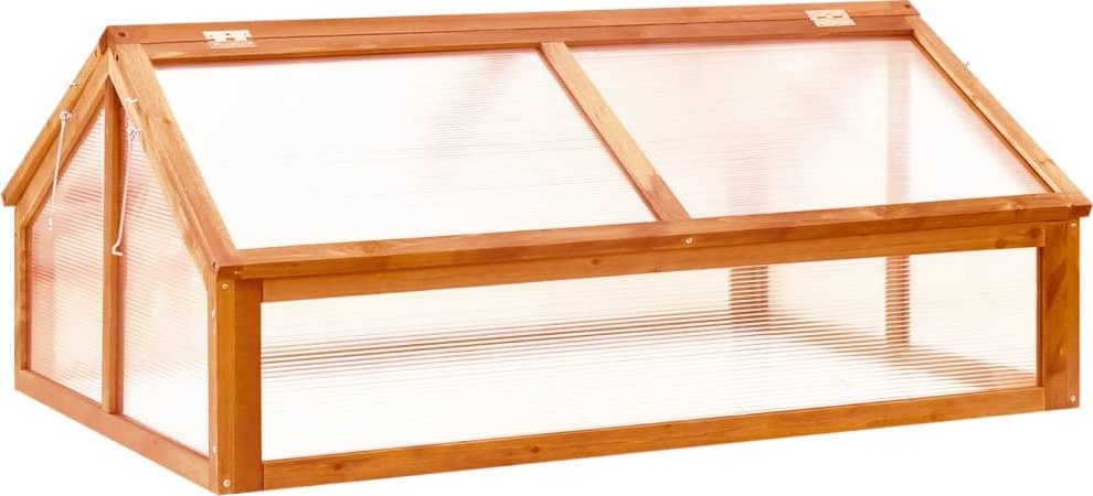Szklarnia Prolenta Premium brązowa 114x80x50 cm drewno jodłowe