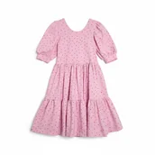 Sukienki i spódniczki dla dziewczynek - Sukienka różowa w serduszka - miniaturka - grafika 1