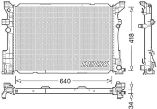 Chłodnica, układ chłodzenia silnika Denso DRM17054 - Układ chłodzenia - akcesoria - miniaturka - grafika 1