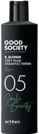 Szampony do włosów - Artego 05 B_Blonde Grey Pearl Szampon neutralizujący pomarańczowe refleksy 1000ml - miniaturka - grafika 1