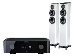 Rotel Michi X3 S2 (czarny) + Vela FS407.2 (biały) - Zestawy stereo - miniaturka - grafika 1