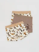 Skarpetki dla dzieci - Reserved - Bawełniane bokserki 3 pack - złamana biel - miniaturka - grafika 1