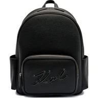 Plecaki - Karl Lagerfeld Plecak K/SKUARE z dodatkiem skóry - miniaturka - grafika 1
