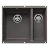 Zlewozmywaki - Zlewozmywak Blanco ROTAN 340/160-U z korkiem manualnym wulkaniczny szary 527 327 - miniaturka - grafika 1