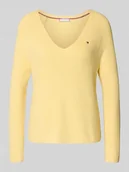 Swetry damskie - Sweter z dzianiny o kroju regular fit z czystej bawełny - miniaturka - grafika 1