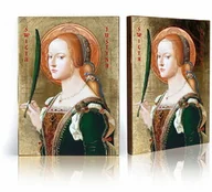 Ikony i obrazy sakralne - Ikona religijna Święta Justyna - miniaturka - grafika 1