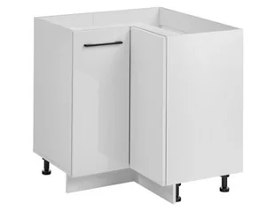 Szafka kuchenna, narożna, Frida, 90x45x81 cm, biały, połysk - Szafki kuchenne - miniaturka - grafika 1