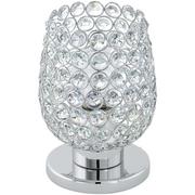 Lampy stojące - Eglo Lampa lampka oprawa stołowa Bonares 1 1x60W E27 chrom przeźroczysty 94899 - miniaturka - grafika 1