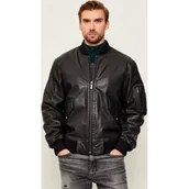 Kurtki męskie - Just Cavalli Skórzana kurtka bomber | Regular Fit - miniaturka - grafika 1