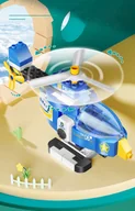 Klocki - Klocki konstrukcyjne helikopter niebieski 120 elementÃ³w - miniaturka - grafika 1