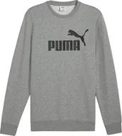 Bluzy męskie - Bluza męska Puma ESS No.1 Logo Crew TR szara 682560 03 L - miniaturka - grafika 1