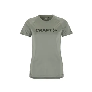 Damska Koszulka z krótkim rękawem CRAFT CORE ESSENCE LOGO TEE W 1911785-647000 – Szary - Koszulki i topy damskie - miniaturka - grafika 1
