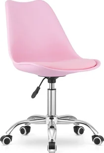 Krzesło biurowe Elior Różowe dziecięce krzesło obrotowe - Fernis - Krzesła - miniaturka - grafika 1