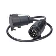 Akcesoria motoryzacyjne - Adapter 13/7 Przejściówka Do Przyczep Przewód 0,8m Wtyczka Gniazdo Przedłuż - miniaturka - grafika 1