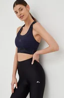 Bielizna sportowa damska - Adidas Performance biustonosz sportowy kolor granatowy wzorzysty - adidas Performance - miniaturka - grafika 1