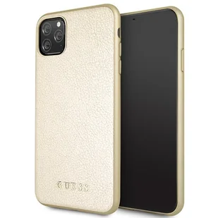 Guess Obudowa dla telefonów komórkowych Iridescent pro Apple iPhone 11 Pro Max GUHCN65IGLGO Złoty - Etui i futerały do telefonów - miniaturka - grafika 1