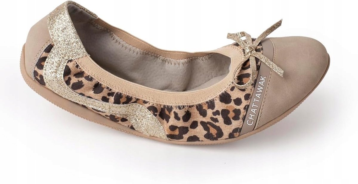 Chattawak Baleriny Wsuwane z Kokardą Panterka 37 J_h