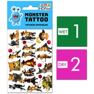 Zabawki kreatywne - TATUAŻE ZMYWALNE DLA DZIECI KOT W BUTACH WZORY ORYGINALNE - miniaturka - grafika 1