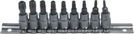 Klucze i nasadki - BGS wkładka bit zestaw, 6,3  1/4, trzpieniowe T z otworem, T10  T50, 2165 - miniaturka - grafika 1