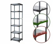 Szafy i regały magazynowe - Regał magazynowy regał plastikowy do piwnicy regał do garażu 222x80x46 EKO / Wamar-Sosenka - miniaturka - grafika 1