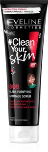 Eveline Clean Your Skin Ultraoczyszczający Peeling do twarzy Gommage 100ml SO_109524 - Peelingi i scruby do twarzy - miniaturka - grafika 1