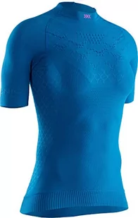 X-Bionic Damska koszulka z krótkim rękawem Twyce 4.0 Run Teal Blue/Neon Flamingo L - Koszulki i topy damskie - miniaturka - grafika 1
