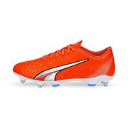 Piłka nożna - PUMA Męskie buty piłkarskie Play MXSG, ultra pomarańczowe biało-niebieskie błyszczące, 42 EU - miniaturka - grafika 1