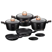 Zestawy garnków i patelni - Berlinger Haus Zestaw garnków Black Rose Collection 10 ks - miniaturka - grafika 1