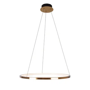 MAXLIGHT P0494 LAMPA WISZĄCA QUEEN Ø 70 cm ZŁOTO SZCZOTKOWANE - Lampy sufitowe - miniaturka - grafika 1