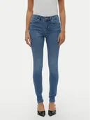 Spodnie damskie - Vero Moda Jeansy Flash 10300173 Niebieski Skinny Fit - miniaturka - grafika 1