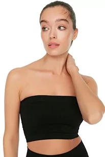 Trendyol antykradzieżowy sportowy biustonosz bezszwowy damski, czarny, XXS/XS - Biustonosze - miniaturka - grafika 1