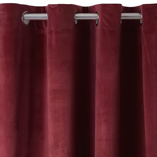 Zasłona Welwetowa Pierre 140X270 Merlot Na Przelotkach, - Zasłony - miniaturka - grafika 1
