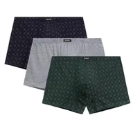 Majtki męskie - BOKSERKI MĘSKIE dopasowane bawełniane 3MH-216 wygodne Atlantic *XXL - miniaturka - grafika 1