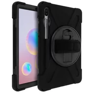 Etui do tabletów - Etui do Samsunga Galaxy Tab S6 10.5 Obrotowy hybrydowy uchwyt Podpórka podpórka Czarny - miniaturka - grafika 1