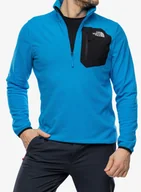 Bluzy sportowe męskie - Bluza polarowa The North Face Experit 1/4 Zip Grid Fleece - skyline blue/tnf black - miniaturka - grafika 1